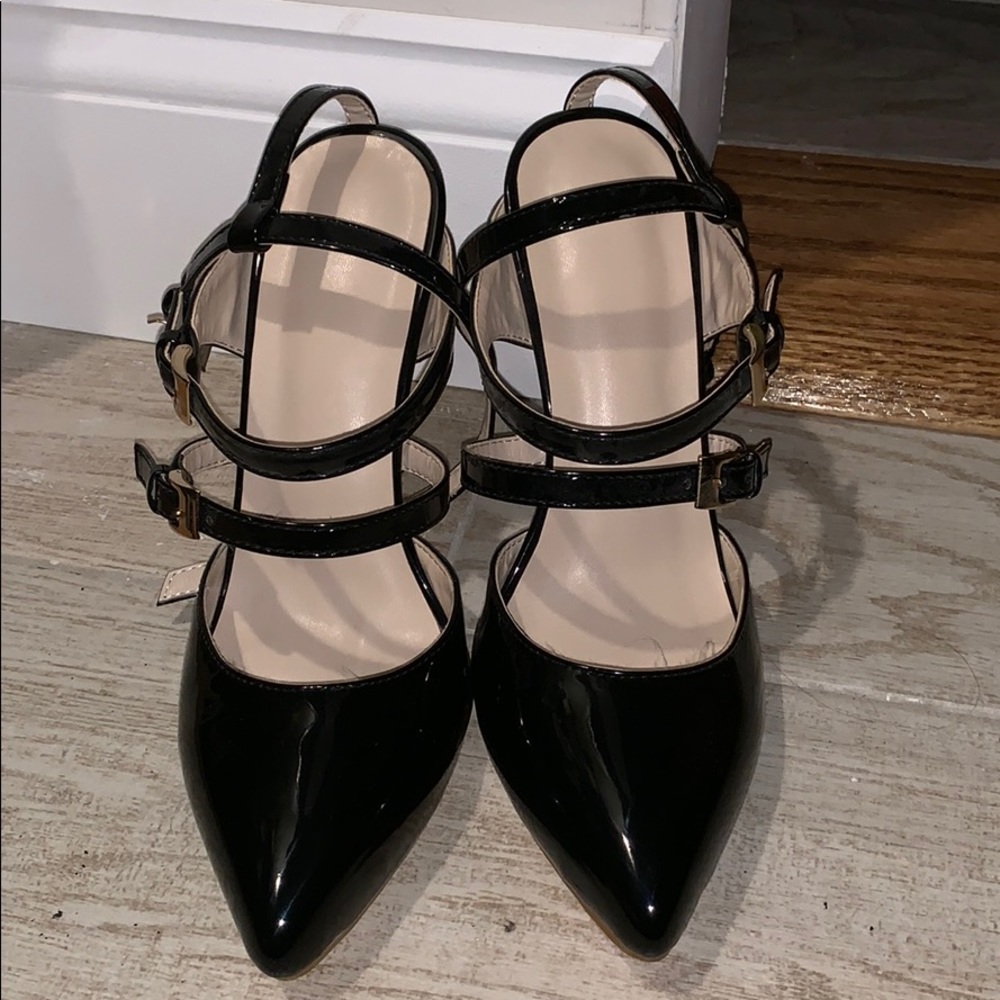 Black Patent Leather Heels